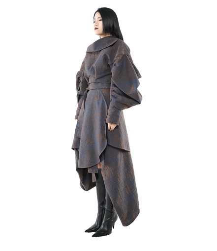 Relic Drape Balloon-Sleeve Jacket / 5112907