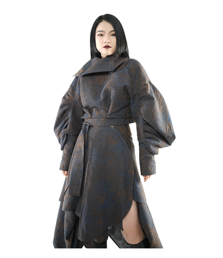 Relic Drape Balloon-Sleeve Jacket / 5112907