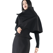 Void Cape-Collar Structured Top / 5120606
