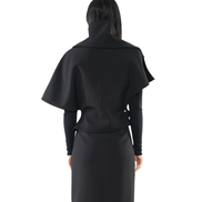 Void Cape-Collar Structured Top / 5120606