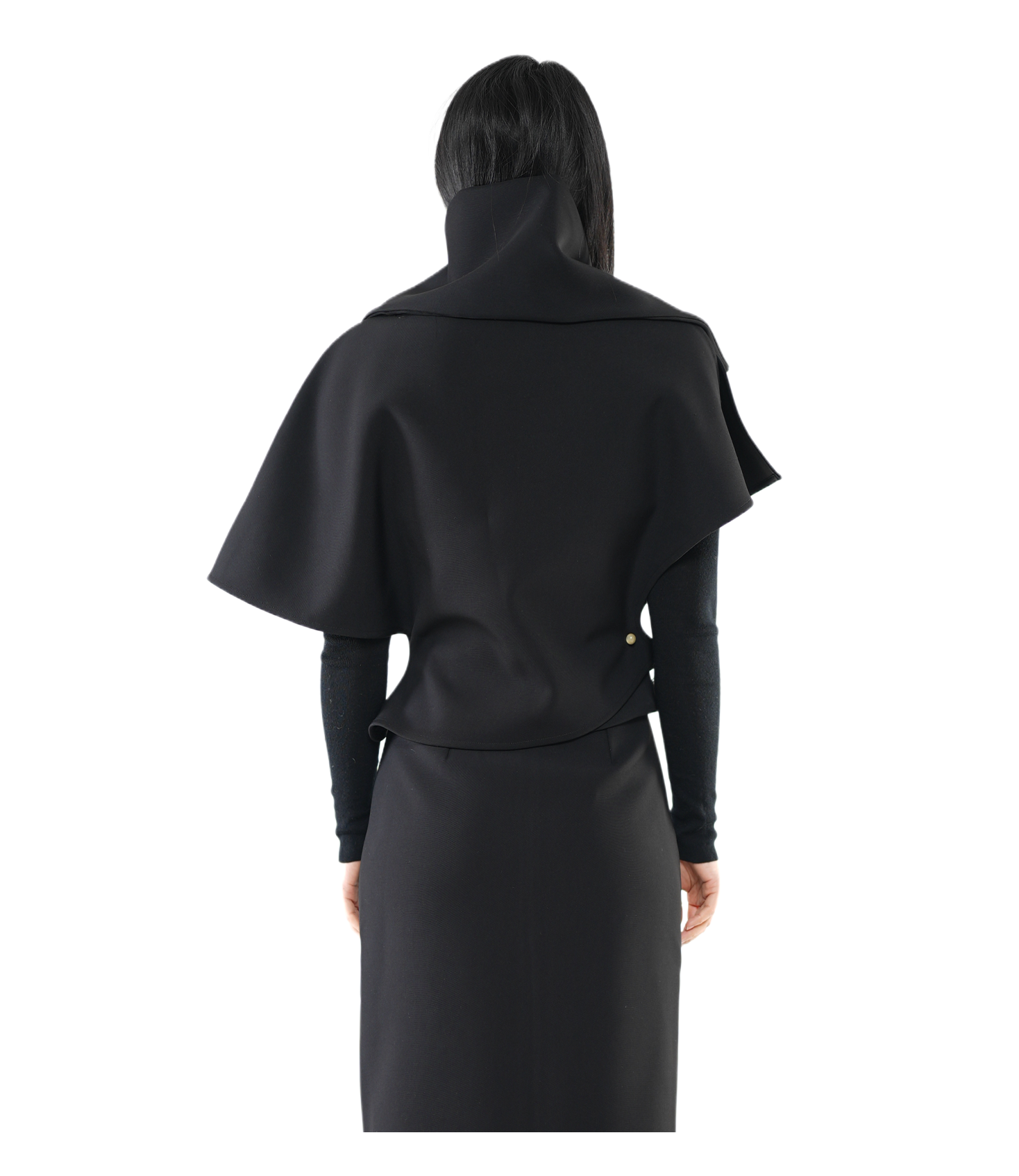 Void Cape-Collar Structured Top / 5120606