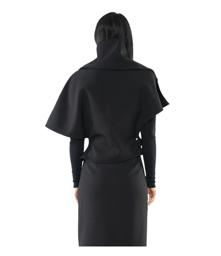 Void Cape-Collar Structured Top / 5120606