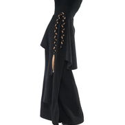 Cascade Peplum Braided-Cord Maxi Skirt / 6011002