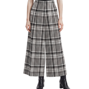 Cipher Plaid High-Waist Wide Trousers / 6020411