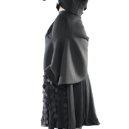 Noir Cascade Disc-Fringe Skirt / 6031405