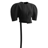 Bastion Puff-Shoulder Crop Top / 6040409
