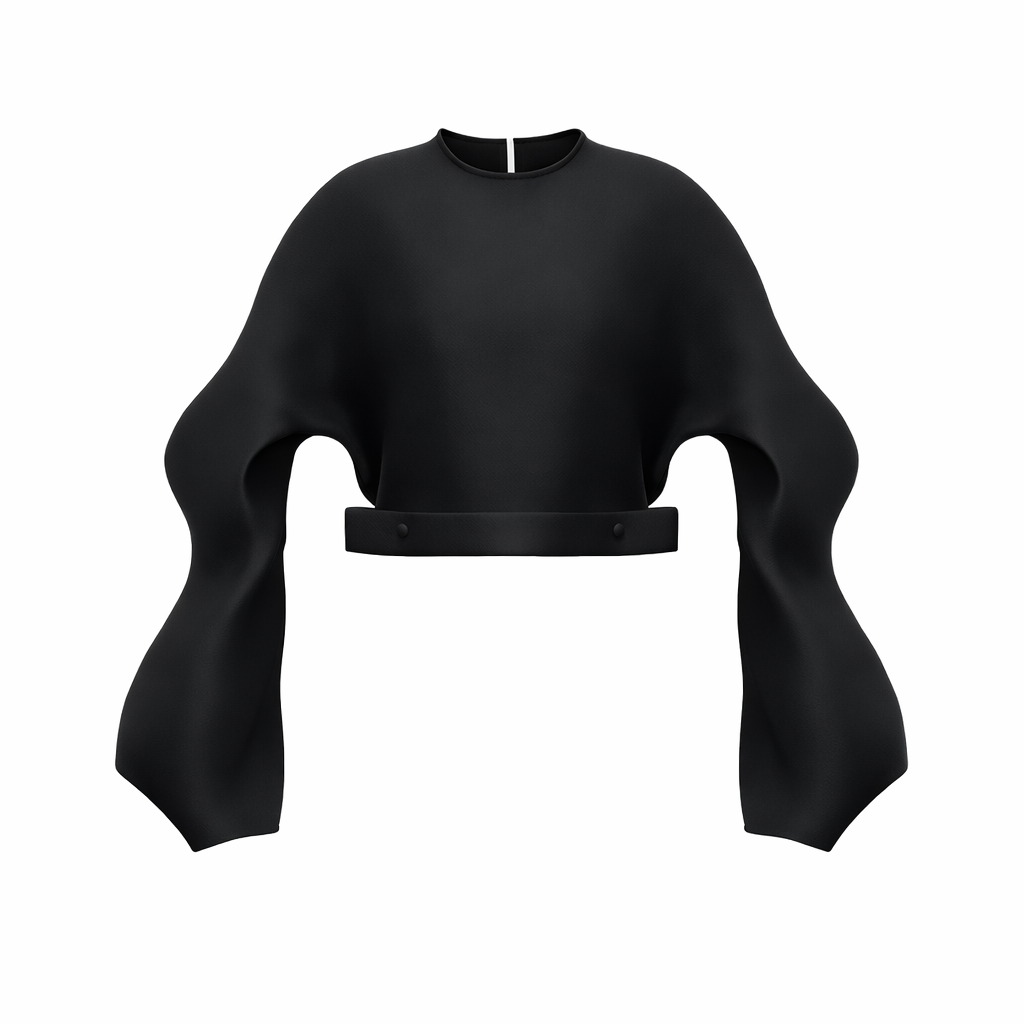 Void Sculpt Mock-Neck Top / 6031404