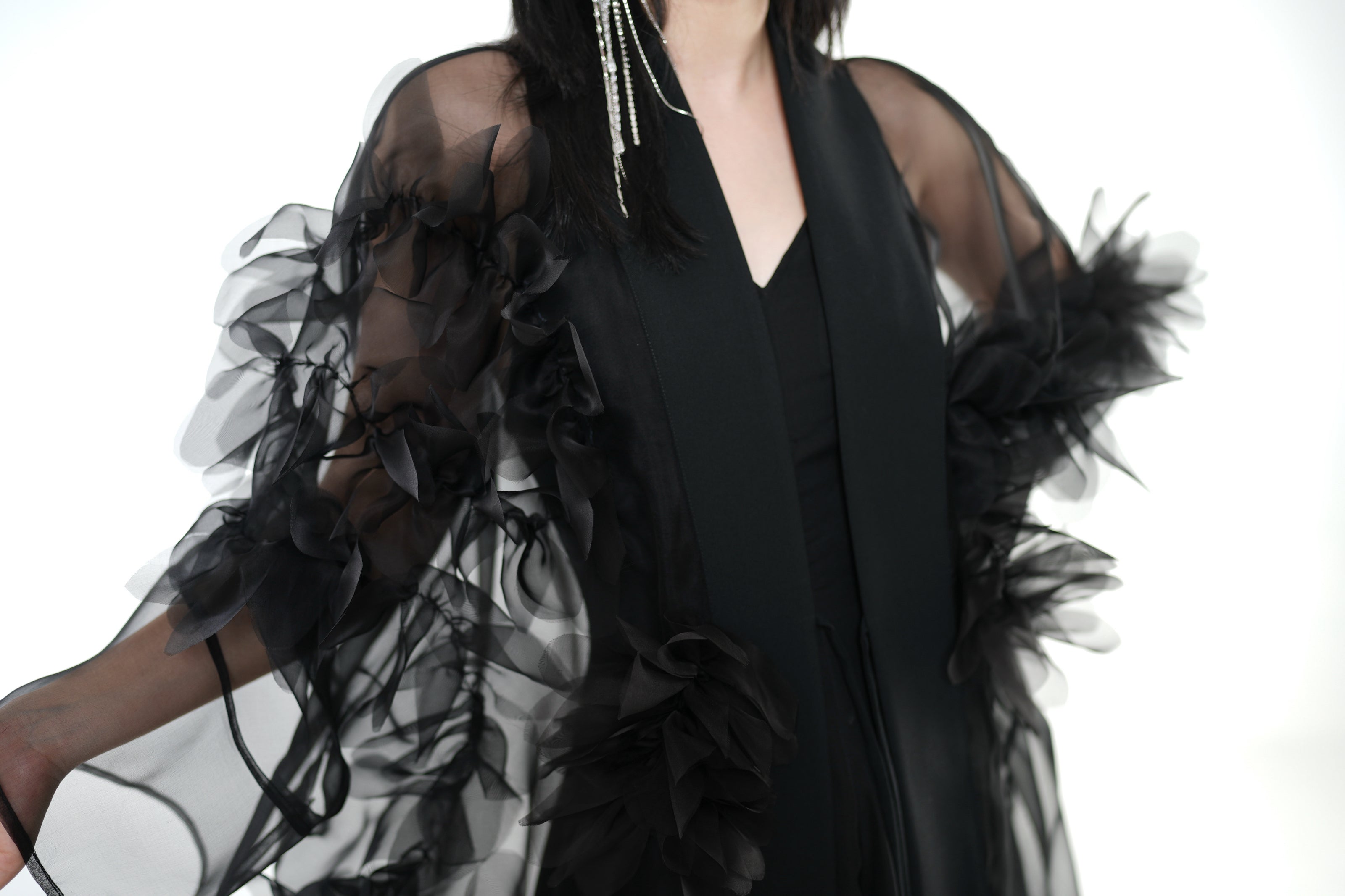 Phantom Bloom Sheer Kimono / 5090605