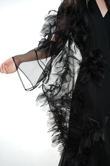 Phantom Bloom Sheer Kimono / 5090605
