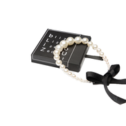 Lune Pearl Ribbon Waist Belt / 02301